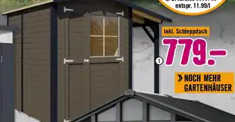 Hornbach Holz-Gartenhaus ,,Tonio 1 Plus" Angebot