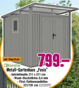 Hornbach Konsta Metall-Gartenhaus „Fusio“ Angebot