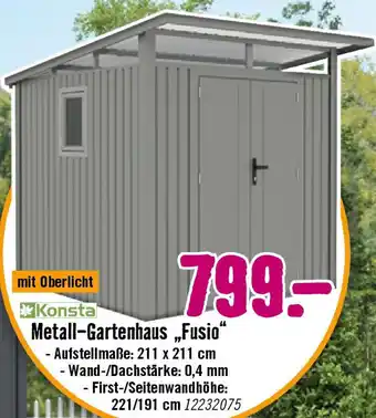 Hornbach Konsta Metall-Gartenhaus „Fusio“ Angebot