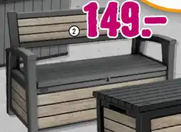 Hornbach Keter Gartenbank mit Aufbewahrung ,,Ashwood" Angebot