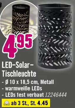 Hornbach LED-Solar Tischleuchte Angebot