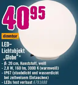 Hornbach LED-Lichtobjekt „Globe" Angebot