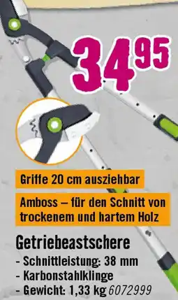 Hornbach for_q Getriebeastschere Angebot
