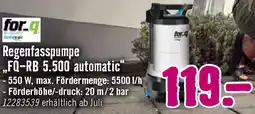 Hornbach for_q Regenfasspumpe FQ-RB 5.500 automatic Angebot