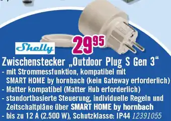 Hornbach Shelly Zwischenstecker „Outdoor Plug S Gen 3“ Angebot