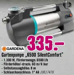 Hornbach GARDENA Gartenpumpe „6500 SilentComfort" Angebot