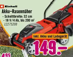 Hornbach Einhell Akku-Rasenmäher Angebot
