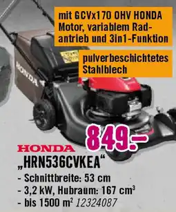 Hornbach HONDA Benzin-Rasenmäher ,,HRN536CVKEA" Angebot