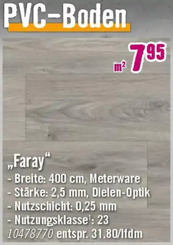 Hornbach PVC-Boden „Faray" Angebot