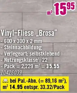Hornbach Vinyl-Fliese „Brosa" Angebot