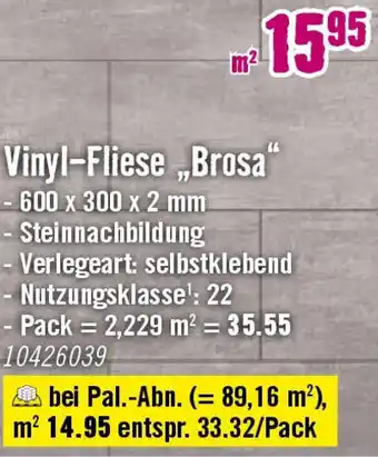 Hornbach Vinyl-Fliese „Brosa" Angebot