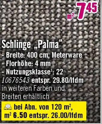 Hornbach Teppichboden Schlinge „Palma" Angebot