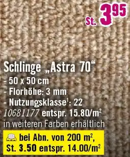 Hornbach Teppichfliesen Schlinge „Astra 70" Angebot