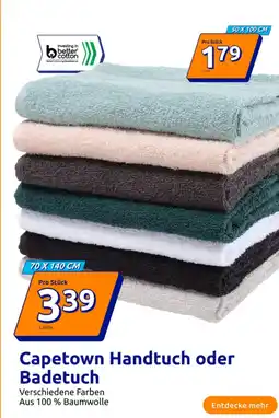 Action Capetown Handtuch oder Badetuch Angebot