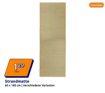 Action Strandmatte Angebot