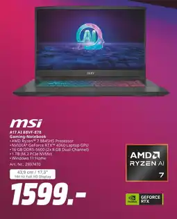 MediaMarkt Msi a17 ai b8vf-878 Angebot