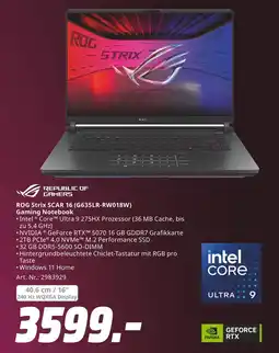 MediaMarkt Republic of gamers rog strix scar 16 (g635lr-rw018w) gaming notebook Angebot