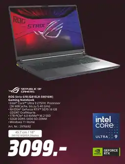 MediaMarkt Republic of gamers rog strix g18 (g815lr-s9016w) gaming notebook Angebot