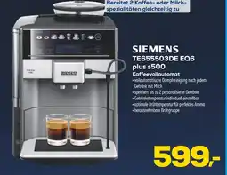 Euronics Siemens te655503de eq6 plus s500 kaffeevollautomat Angebot