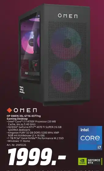 MediaMarkt Omen hp omen 35l gt16-0377ng gaming desktop Angebot