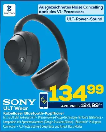 Euronics Sony ult wear kabelloser bluetooth-kopfhörer Angebot