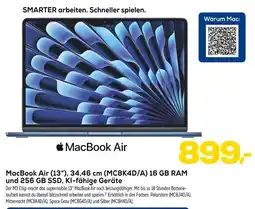 Euronics Apple macbook air (13“), 34,46 cm (mc8k4d/a) 16 gb ram und 256 gb ssd, ki-fähige geräte Angebot