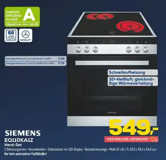 Euronics Siemens eq110ka1z herd-set Angebot