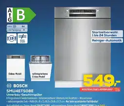 Euronics Bosch smu4ets08e unterbau-geschirrspüler Angebot