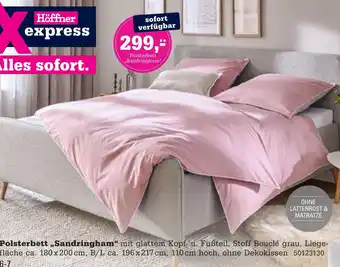 Höffner Polsterbett „sandringham“ Angebot