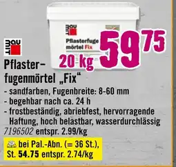 Hornbach Bau pflasterfugenmörtel „fix“ Angebot
