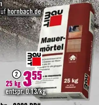 Hornbach Mauermörtel Angebot