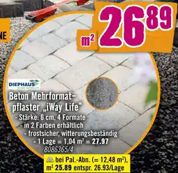 Hornbach Diephaus beton mehrformatpflaster „iway life“ Angebot
