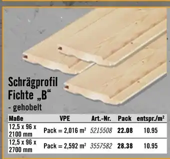 Hornbach Schrägprofil fichte „b“ Angebot