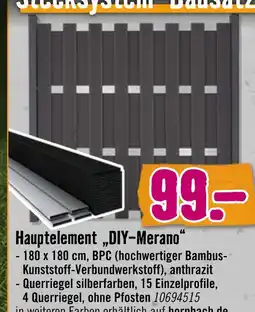 Hornbach Groja stecksystem-bausatz hauptelement „diy-merano“ Angebot