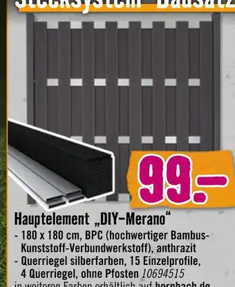 Hornbach Groja stecksystem-bausatz hauptelement „diy-merano“ Angebot