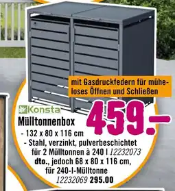 Hornbach Konsta mülltonnenbox Angebot