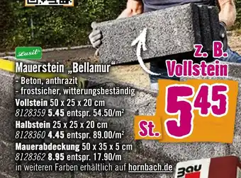 Hornbach Lusit mauerstein bellamur Angebot