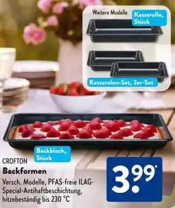 Aldi Süd CROFTON Backformen Angebot