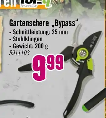 Hornbach Gartenschere „bypass“ Angebot