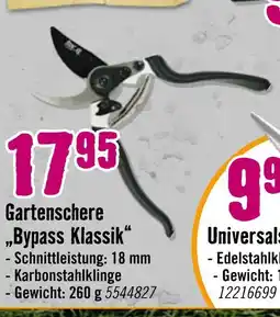 Hornbach Gartenschere „bypass klassik“ Angebot