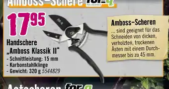 Hornbach Handschere „amboss klassik ii“ Angebot