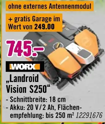 Hornbach Worx „landroid vision s250“ Angebot
