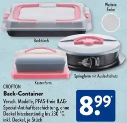 Aldi Süd CROFTON Back-Container Angebot