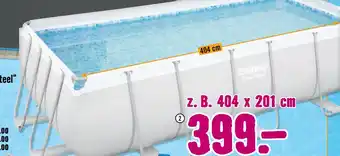 Hornbach Framepool-set „power steel“ Angebot