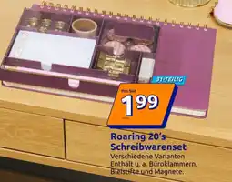 Action Roaring 20's Schreibwarenset Angebot