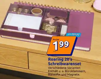 Action Roaring 20's Schreibwarenset Angebot