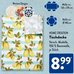 Aldi Süd HOME CREATION Tischdecke Angebot