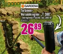 Hornbach Gardena turbinen-versenkreregner „t 380“ Angebot