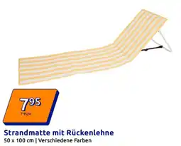 Action Strandmatte mit Rückenlehne Angebot