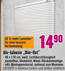 Hornbach Alu-jalousie „dim-out“ Angebot